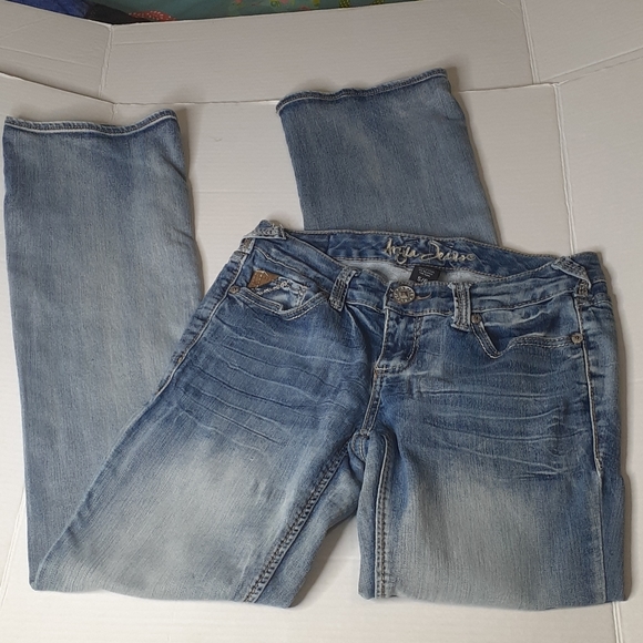 Ariya Denim - Ariya Jeans  Distressed Faded Straight Leg Size 5/6 Soft